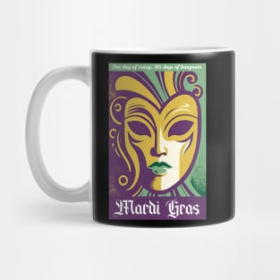 Funny Mardi Gras Purple Green Mug